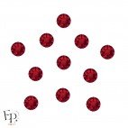 Motif 5 branches avec Strass Hotfix Swarovski Xirius 2078 SS20 (5 mm) coloris Rouge Siam clair thermocollant