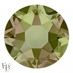 Strass Hotfix Swarovski Xirius 2078 SS20 (5 mm) et SS34 (7 mm) coloris Crystal Luminous Green thermocollant