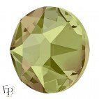 Strass Hotfix Swarovski Xirius 2078 SS20 (5 mm) et SS34 (7 mm) coloris Crystal Luminous Green thermocollant - Vue de profil