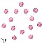 Motif Etoile 7 branches avec Strass Hotfix Swarovski Xirius 2078 coloris Rose clair thermocollant
