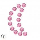 Motif Lune avec Strass Hotfix Swarovski Xirius 2078 coloris Rose clair thermocollant