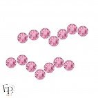 Motif Oiseaux en vol avec Strass Hotfix Swarovski Xirius 2078 coloris Rose clair thermocollant