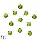 Motif Etoile 5 branches avec Strass Hotfix Swarovski Xirius 2078 coloris Olivine thermocollant