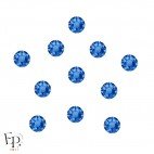 Motif Étoile 5 branches avec Strass Hotfix Swarovski Xirius 2078 coloris Saphir thermocollant