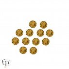 Motif Dièse avec Strass Hotfix Swarovski Xirius 2078 coloris Topaze thermocollant