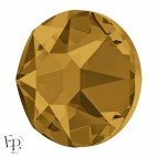 Strass Hotfix Swarovski Xirius 2078 SS20 (5 mm) et SS34 (7 mm) coloris Topaze thermocollant - Vue de profil