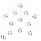Motif Étoile 5 branches avec Strass Hotfix Swarovski Xirius 2078 coloris Cristal Aurore Boréale thermocollant