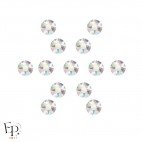 Strass thermocollant Swarovski Crystal AB – finition Aurora Borealis lumineuse - motif flocon