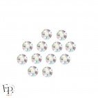 Motif Dièse avec Strass Hotfix Swarovski Xirius 2078 coloris Cristal Aurore Boréale thermocollant