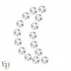 Strass thermocollant Swarovski Crystal AB – finition Aurora Borealis lumineuse - motif lune