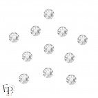 Motif Étoile 5 branches avec Strass Hotfix Swarovski Xirius 2078 coloris Cristal thermocollant