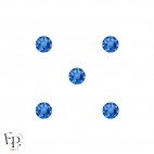 Motif Dé avec Strass Hotfix Swarovski Xirius 2078 coloris Saphir bleu thermocollant