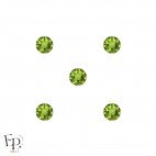 Motif Dé avec Strass Hotfix Swarovski Xirius 2078 coloris Olivine thermocollant