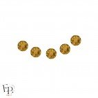 Motif Sourire avec Strass Hotfix Swarovski Xirius 2078 coloris Topaze thermocollant