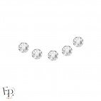 Strass Swarovski Crystal – reflets neutres et brillants sur fond neutre - motif sourire