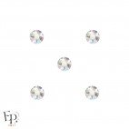 Motif Dé avec Strass Hotfix Swarovski Xirius 2078 coloris Cristal Aurore Boréale thermocollant