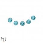 Motif Sourire avec Strass Hotfix Swarovski Xirius 2078 coloris Bleu Zircon thermocollant