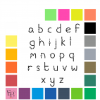 Lettres minuscules à floquer Patte de chat (police Meows) - Uni mat thermocollant