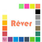Rêver, en lettres majuscule et minuscules à floquer style Ouverture (police Bauhaus 93) - Uni mat thermocollant