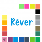 Rêver, en lettres majuscule et minuscules à floquer style Cookies (police Monster Cookies) - Uni mat thermocollant