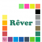 Rêver, en lettres majuscule et minuscules à floquer style Tonneau (police Cooper Black) - Uni mat thermocollant