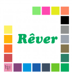 Rêver, en lettres majuscule et minuscules à floquer style Amphore (police Cooper Std) - Uni mat thermocollant