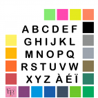 Lettres majuscules à floquer style Classique (police Arial Rounded) - Uni mat thermocollant