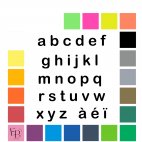 Lettres minuscules à floquer style Classique (police Arial Rounded) - Uni mat thermocollant