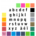 Lettres minuscules à floquer style Annuaire (police Bell Gothic) - Uni mat thermocollant