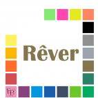 Rêver, en lettres majuscule et minuscules à floquer style Force (police Britannic Bold) - Uni mat thermocollant