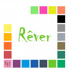 Rêver, en lettres majuscule et minuscules à floquer style Angoisse (police Chiller) - Uni mat thermocollant