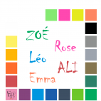 Prénoms en lettres majuscules et minuscules à floquer style Angoisse (police Chiller) - Uni mat thermocollant