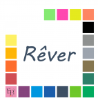 Rêver, en lettres à floquer style Maldives (police MV Boli) - Uni mat thermocollant