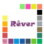 Rêver, en lettres à floquer style Humour (police Snap ITC) - Uni mat thermocollant