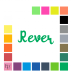 Rever, en lettres à floquer sans accent style Cupidon (police Angelina) - Uni mat thermocollant