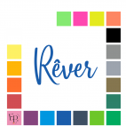 Rêver, en lettres à floquer style Papillon (police Hey Butterfly) - Uni mat thermocollant