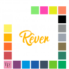 Rêver, en lettres à floquer style Epervier (police Sparrowhawk) - Uni mat thermocollant