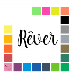 Rêver, en lettres majuscule et minuscules à floquer style Faucon (police Falcon) - Uni mat thermocollant