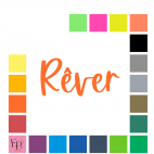 Rêver, en lettres à floquer style Oiseau (police Blue Bird) - Uni mat thermocollant