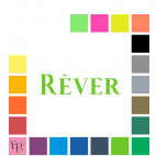 Rêver, en lettres à floquer style Reine (police The Queen) - Uni mat thermocollant