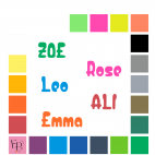Prénoms en lettres majuscules et minuscules à floquer sans accent style Bébé (police Baby Boo) - Uni mat thermocollant