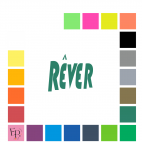 Rêver, en lettres à floquer style Numérique (police Dharma) - Uni mat thermocollant