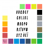 Lettres à floquer style Numérique (police Dharma) - Uni mat thermocollant