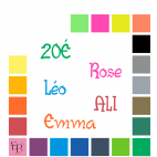 Prénoms en lettres majuscules et minuscules à floquer style Enfant (police Chilldren) - Uni mat thermocollant