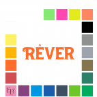 Rêver, en lettres à floquer style Homme (police Huvet) - Uni mat thermocollant