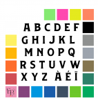 Lettres minuscules à floquer style Homme (police Huvet) - Uni mat thermocollant