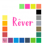 Rêver, en lettres à floquer style Tendresse (police Charlie Marley) - Uni mat thermocollant