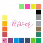 Rêver, en lettres à floquer style St Valentin (police Sweet Valentine) - Uni mat thermocollant