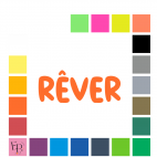Rêver, en lettres à floquer style Entier (police Unbroken) - Uni mat thermocollant