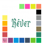 Rêver, en lettres à floquer style Tattoo (police Smith Tattoo) - Uni mat thermocollant